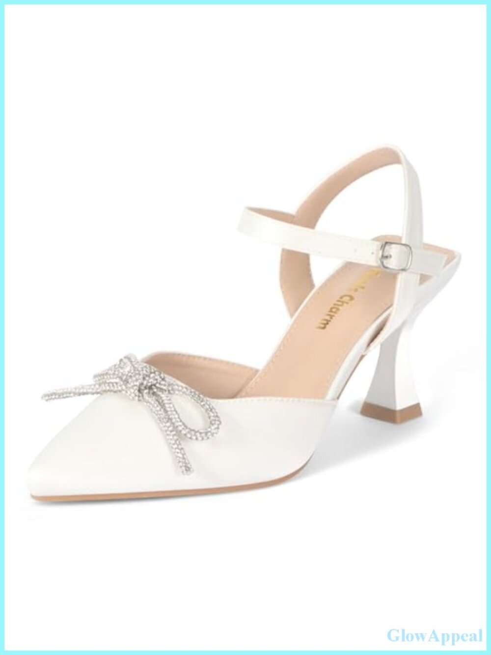 Women's Stiletto Pumps Pointed Toe Ankle Strap High Heel Closed Toe Slingback